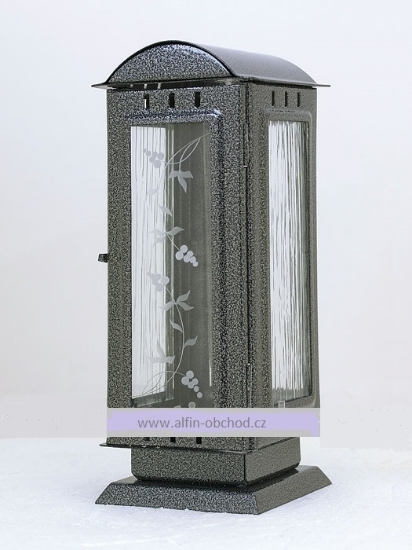 Obrázok z Lampáš na pomník - oblá strecha - starostriebro