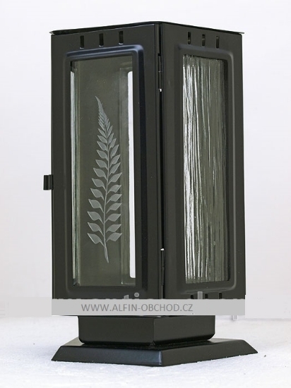 Obrázok z Lampáš na pomník na postavenie lichobežníková čierna