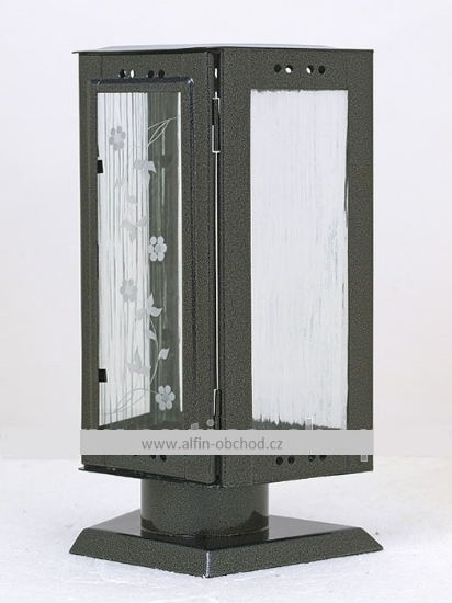 Obrázok z Lampáš na pomník na postavenie lichobežníková starostiebro