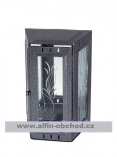 Obrázok z Lampáš na pomník závesný lichobežník starostriebro