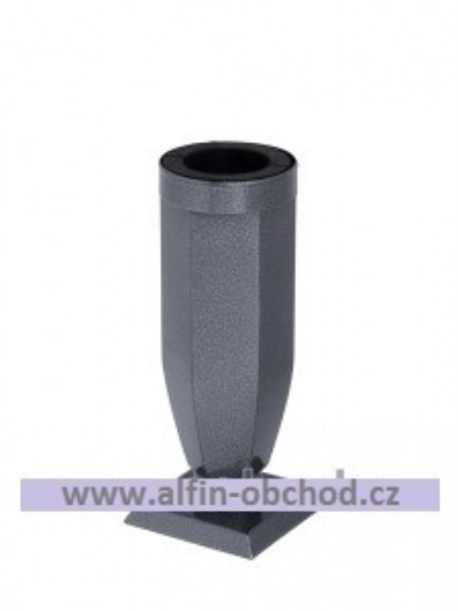 Obrázok z Váza na postavenie zaoblená s krúžkom starostriebro