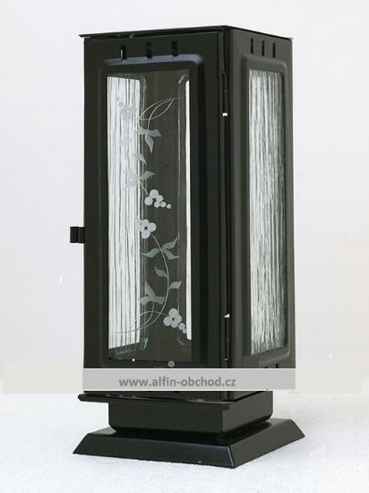 Obrázok z Lampáš na pomník štandart čierny