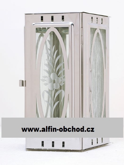 Obrázok z Lampáš na pomník závesný lichobežník výstrih ovál